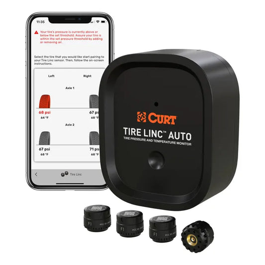 CURT Tire Linc Auto Trailer Tire Pressure Monitoring System TPMS